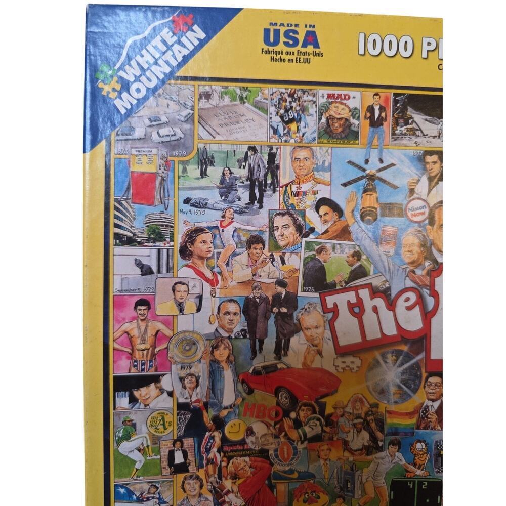 The 1970's - 1000 pc. Puzzle - White Mountain - NEW - Picture 4 of 9